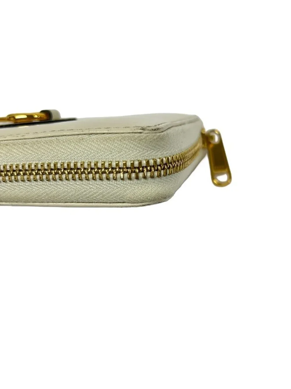 Gucci Wallet Horsebit Ivory Zip Around Leather - Picture 11 of 12